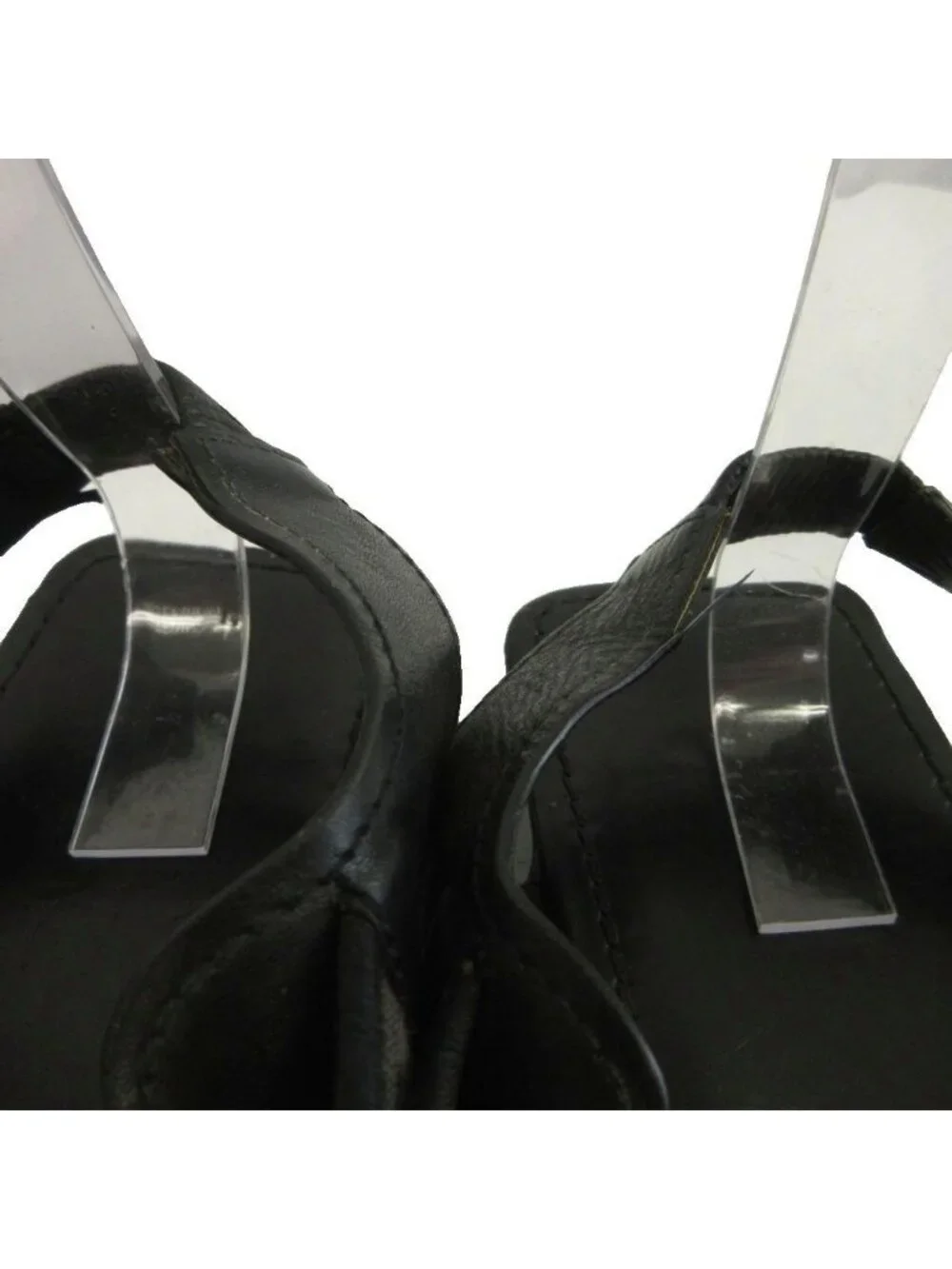 Loewe Jacquard Criss Cross Sandals Leather Anagram Logo Strap 42 Black